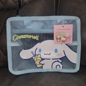 Sanrio Cinnamoroll Cosmetic Mesh Bag